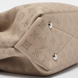 Pre Owned Louis Vuitton Galet Monogram Mahina Leather Bella Tote