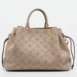 Pre Owned Louis Vuitton Galet Monogram Mahina Leather Bella Tote