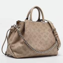 Pre Owned Louis Vuitton Galet Monogram Mahina Leather Bella Tote