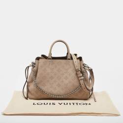 Pre Owned Louis Vuitton Galet Monogram Mahina Leather Bella Tote