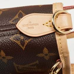 Pre Owned Louis Vuitton Rose Peony Monogram Canvas Neverfull BB Bag