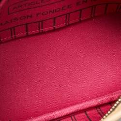 Pre Owned Louis Vuitton Rose Peony Monogram Canvas Neverfull BB Bag