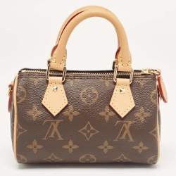 Pre Owned Louis Vuitton Monogram Canvas Speedy Nano Bag