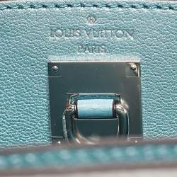 Pre Owned Louis Vuitton Blue/White Ombre Ostrich City Steamer Mini Bag