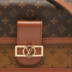 Pre Owned Louis Vuitton Monogram/Monogram Reverse Canvas Dauphine MM Bag