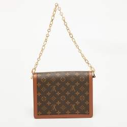 Pre Owned Louis Vuitton Monogram/Monogram Reverse Canvas Dauphine MM Bag