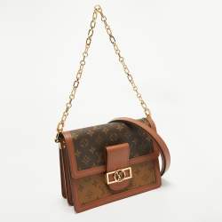 Pre Owned Louis Vuitton Monogram/Monogram Reverse Canvas Dauphine MM Bag