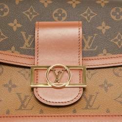 Pre Owned Louis Vuitton Monogram/Monogram Reverse Canvas Dauphine MM Bag