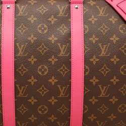 Louis Vuitton Fuchsia Monogram Canvas Keepall Bandouliere 50 Bag