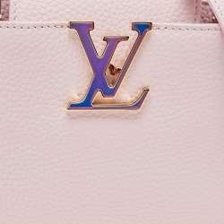 Louis Vuitton Lilac Mother Of Pearl Taurillon Leather Mini Capucines Bag