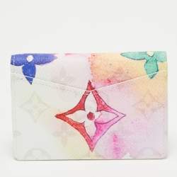 Pre Owned محفظة جيب لوي فيتون كانفاس ألوان مائية مونوغرامية