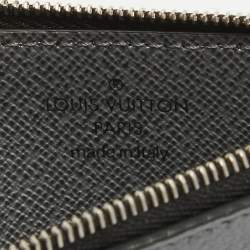 Louis Vuitton Silver Monogram Canvas and Taiga Leather Coin Card Holder