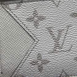 Louis Vuitton Silver Monogram Canvas and Taiga Leather Coin Card Holder