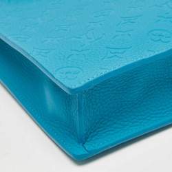 Louis Vuitton Turquoise Monogram Taurillon Leather Sac Plat Cross Bag