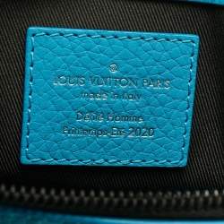 Louis Vuitton Turquoise Monogram Taurillon Leather Sac Plat Cross Bag