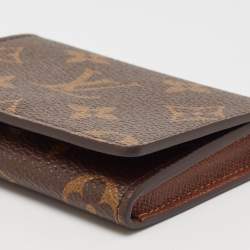 Pre Owned محفظة لوي فيتون "انفيلوي كارت ذو فيزيت كانفاس مونوغرامي