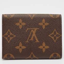 Pre Owned محفظة لوي فيتون "انفيلوي كارت ذو فيزيت كانفاس مونوغرامي
