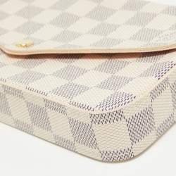 Louis Vuittion Damier Azur Coated Canvas Pochette Felicie Bag