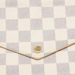 Louis Vuittion Damier Azur Coated Canvas Pochette Felicie Bag