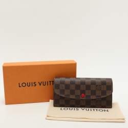 Louis Vuitton Damier Ebene Canvas Emilie Wallet