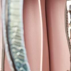 Pre Owned Louis Vuitton Green Holographic Alligator Mini Capucines Bag