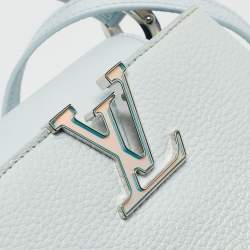 مملوكة مسبقًا Louis Vuitton Blue Glacier Iridescent Taurillon Leather Mini Capucines Bag
