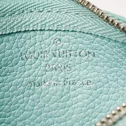 Louis Vuitton Vert D'eau Green Monogram Empreinte Leather Key Pouch 