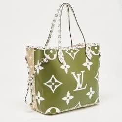Louis Vuitton Khaki Giant Monogram Canvas Neverfull MM Bag