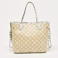 Louis Vuitton Khaki Giant Monogram Canvas Neverfull MM Bag