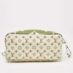 Louis Vuitton Khaki Giant Monogram Canvas Neverfull MM Bag