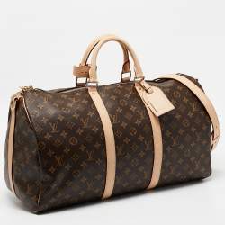 Louis Vuitton Monogram Canvas Keepall Bandouliere 50 Bag