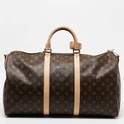 Louis Vuitton Monogram Canvas Keepall Bandouliere 50 Bag