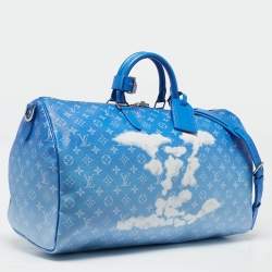 Louis Vuitton Blue Clouds Monogram Canvas Keepall Bandouliere 50 Bag