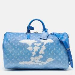 Louis Vuitton Blue Clouds Monogram Canvas Keepall Bandouliere 50 Bag