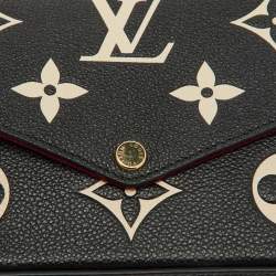 مملوكة مسبقًا Louis Vuitton Black/Beige Giant Monogram Empreinte Leather Felicie Pochette Bag