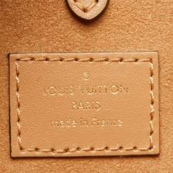 Pre Owned Louis Vuitton Beige/Ivory Monogram Empreinte Leather Onthego MM Tote Bag