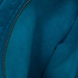 Pre Owned Louis Vuitton Blue Nanogram Embossed Leather Loop Bag