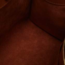 Pre Owned Louis Vuitton Cognac Monogram Empreinte Leather Onthego MM Bag