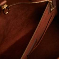 Pre Owned Louis Vuitton Cognac Monogram Empreinte Leather Onthego MM Bag