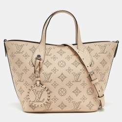 Pre Owned Louis Vuitton Creme Monogram Mahina Leather Blossom PM Bag
