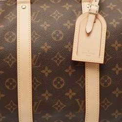 Pre Owned Louis Vuitton Monogram Canvas Keepall Bandouliere 45 Bag