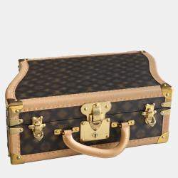 Louis Vuitton Brown Monogram Canvas Cotteville Wavy Trunk Bag