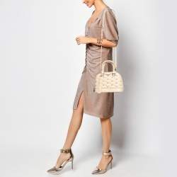 Louis Vuitton Beige Quilted Leather Malletage Alma BB Bag