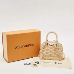 Louis Vuitton Beige Quilted Leather Malletage Alma BB Bag