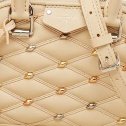Louis Vuitton Beige Quilted Leather Malletage Alma BB Bag