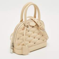Louis Vuitton Beige Quilted Leather Malletage Alma BB Bag