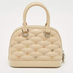 Louis Vuitton Beige Quilted Leather Malletage Alma BB Bag