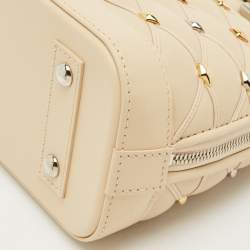 Louis Vuitton Beige Quilted Leather Malletage Alma BB Bag