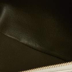 Louis Vuitton White Monogram Embossed Leather Pochette Coussin Bag