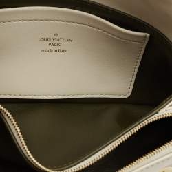 Louis Vuitton White Monogram Embossed Leather Pochette Coussin Bag